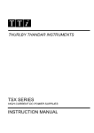 TSX Series Instruction Manual