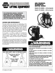 AIR/MANUAL HYDRAULIC BOTTLE jACKS