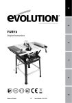 manuel d`utilisation - Evolution Power Tools