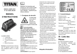 MANUEL D`INSTRUCTIONS III - Liste des Pièces - Titan
