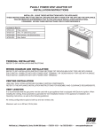 pva36-1 power vent adaptor kit installation instructions - A
