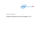 McAfee Enterprise Security Manager 9.5.0 Guide d`installation