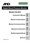 Digital Blood Pressure Monitor Model UA