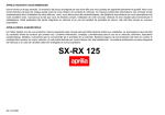 SX-RX 125 - Service Moto Guzzi