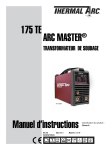 ARC MASTER® 175 TE Manuel d`instructions