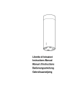 Libretto di Istruzioni Instructions Manual Manuel d