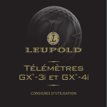 Télémètres GX -3i et GX -4i