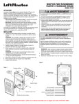 LiftMaster PPWR, recepteur pour