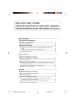 Cap frame User`s Guide Manuel d`instructions du cadre