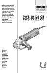 PWS 10-125 CE PWS 13-125 CE