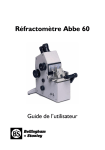 Réfractomètre Abbe 60 - Bellingham and Stanley Ltd