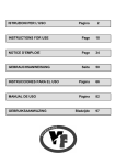 ISTRUZIONI PER L`USO Pagina 2 INSTRUCTIONS FOR USE Page