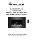 ELECTRIC FIREPLACE Please read all instructions carefully and