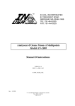 Manuel D`instructions Analyseur d`Ozone Mono et Multipoints