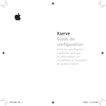 Xserve Guide de configuration