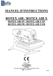 ROTEX AIR - Manuel d`instructions