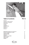 Table of contents PE-12