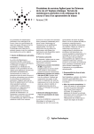 Prestations de services Agilent pour les Sciences de la vie et l