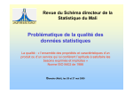 Problématique de la qualité des données statistiques