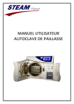 MANUEL UTILISATEUR AUTOCLAVE DE PAILLASSE