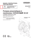 308733p , Pompes pneumatiques à membranes VERDERAIR VA 50