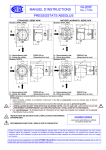 MANUEL D`INSTRUCTIONS NI-205F PRESSOSTATS ABSOLUS