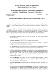 Consigne soutenance - Epithéliums : structures d`interface