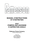 MANUEL D`INSTRUCTIONS ET D`ENTRETIEN pour POMPES ANTI