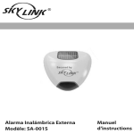 Modèle: SA-001S Manuel d`instructions Alarma Inalámbrica Externa