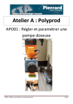 APO01 Régler et paramétrer une pompe doseuse