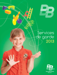 Services de garde 2013