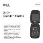 LG-C441 Guide de l`utilisateur