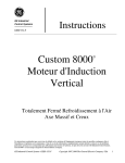 Custom 8000® Moteur d`Induction Vertical