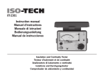 IIT-2301 Instruction manual Manuel d`instructions Manuale di