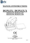 DUPLEX - Manuel d`instructions