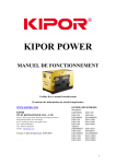 kipor power manuel de fonctionnement