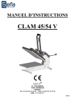 CLAM V - Manuel d`instructions
