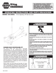 OPERATINg INSTRUcTIONS AND PARTS BREAkDOWN