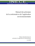 Manuel des principes de la conformité et de l`application