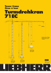 E7 Tower Crane Grue à tour