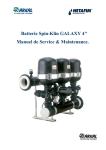 Batterie Spin-Klin GALAXY 4" Manuel de Service & Maintenance.