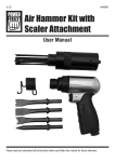 Air Hammer Kit with Scaler Attachment