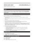 SERVICE DATA SHEET 318127063 (0903) Rev. A