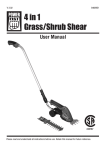 4 in 1 Grass/Shrub Shear