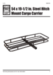 54 x 19-1/2 in. Steel Hitch Mount Cargo Carrier