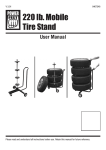 220 lb. Mobile Tire Stand