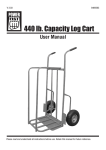 440 lb. Capacity Log Cart