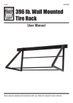 396 lb. Wall Mounted Tire Rack