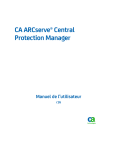 CA ARCserve Central Protection Manager