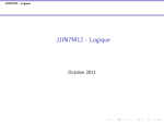 J1IN7M12 - Logique